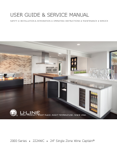 Manual U-Line 2224WC Wine Cabinet