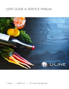 Manual U-Line UHWC115 Wine Cabinet