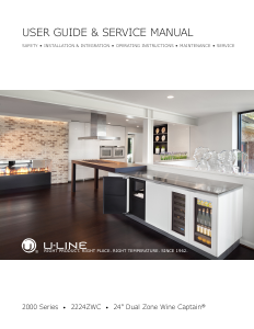 Manual U-Line 2224ZWC Wine Cabinet