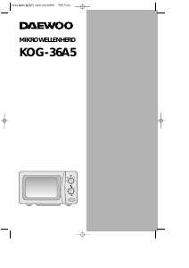 Mode d’emploi Daewoo KOG-36A5 Micro-onde