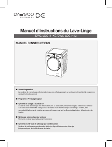 Mode d’emploi Daewoo DWC-LDC1412 Lave-linge