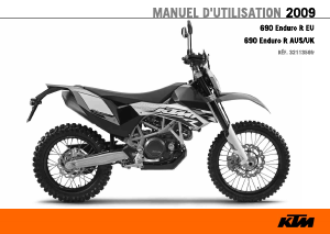 Mode d’emploi KTM 690 Enduro R AUS (2009) Moto