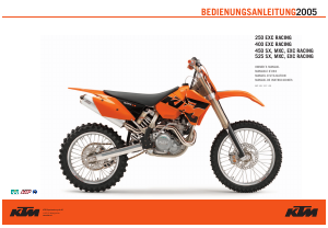 Mode d’emploi KTM 450 MXC (2005) Moto