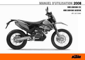 Mode d’emploi KTM 690 ENDURO EU (2008) Moto