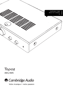 Mode d’emploi Cambridge Topaz AM5 Amplificateur