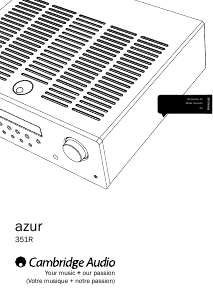 Mode d’emploi Cambridge Azur 351R Récepteur