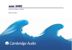 Mode d’emploi Cambridge Azur 340C Lecteur CD