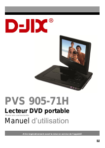Mode d’emploi D-Jix PVS 905-71H Lecteur DVD