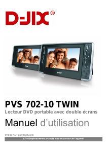 Mode d’emploi D-Jix PVS 702-10 TWIN Lecteur DVD