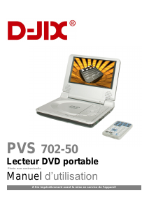 Mode d’emploi D-Jix PVS 702-50 Lecteur DVD