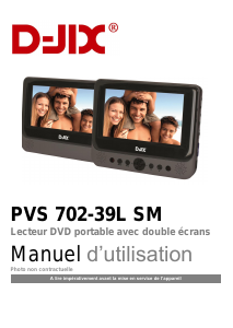 Mode d’emploi D-Jix PVS 702-39L SM Lecteur DVD