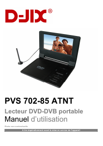 Mode d’emploi D-Jix PVS 702-85 ATNT Lecteur DVD