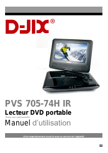 Mode d’emploi D-Jix PVS 705-74H IR Lecteur DVD