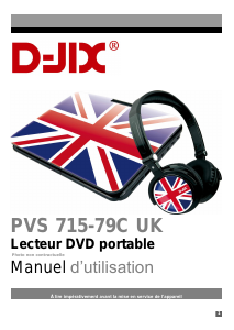 Mode d’emploi D-Jix PVS 715-79C UK Lecteur DVD