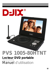 Mode d’emploi D-Jix PVS 1005-80H TNT Lecteur DVD