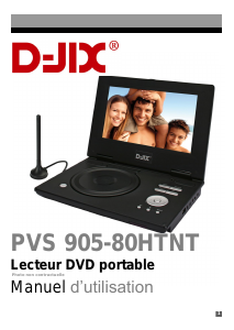 Mode d’emploi D-Jix PVS 905-80H TNT Lecteur DVD