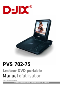 Mode d’emploi D-Jix PVS 702-75 Lecteur DVD