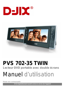 Mode d’emploi D-Jix PVS 702-35 TWIN Lecteur DVD