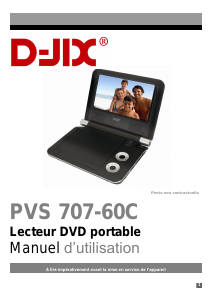 Mode d’emploi D-Jix PVS 707-60C Lecteur DVD