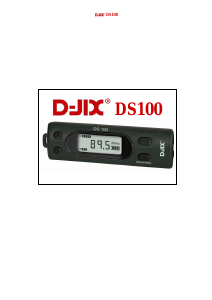 Mode d’emploi D-Jix DS100 Radio