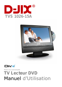 Mode d’emploi D-Jix TVS 1026-15A Téléviseur LCD