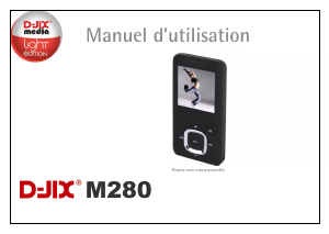 Mode d’emploi D-Jix M280 Lecteur Mp3