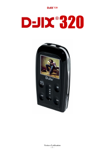 Mode d’emploi D-Jix 320 Lecteur Mp3