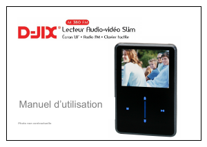 Mode d’emploi D-Jix M380 FM Lecteur Mp3
