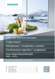 Bruksanvisning Siemens KI82LADE0H Kylskåp