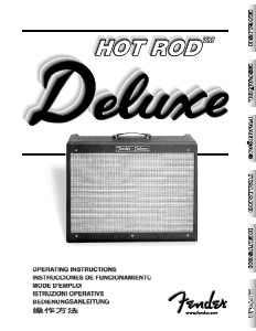 Mode d’emploi Fender Hot Rod Deluxe Amplificateur de guitare