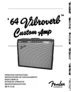 Manuale Fender 64 Vibroverb Amplificatore per chitarra