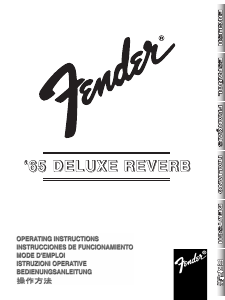 Mode d’emploi Fender 65 Deluxe Reverb Amplificateur de guitare