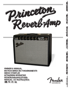 説明書 Fender Princeton Reverb ギターアンプ