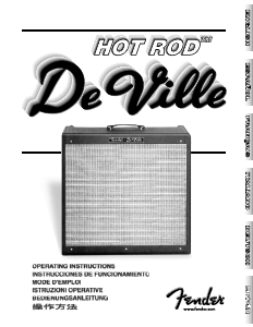 Handleiding Fender Hot Rod DeVille Gitaarversterker