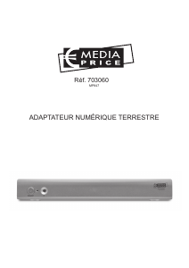 Mode d’emploi Media Price 703060 MP847 Récepteur numérique