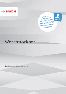 Bedienungsanleitung Bosch WKD28542 Waschtrockner