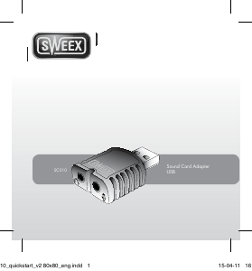 Handleiding Sweex SC010 Geluidskaart