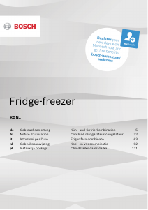 Manuale Bosch KGN86AIDP Frigorifero-congelatore
