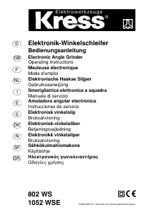 Bedienungsanleitung Kress 1052 WSE Winkelschleifer