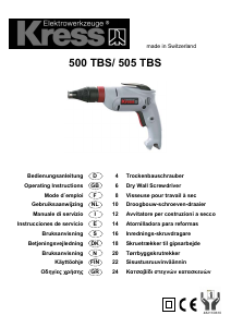 Εγχειρίδιο Kress 500 TBS Κατσαβίδι