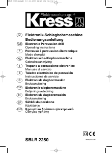 Manual de uso Kress SBLR 2250 Taladradora de percusión