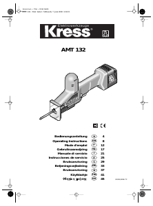 Manual de uso Kress AMT 132 Sierra de sable