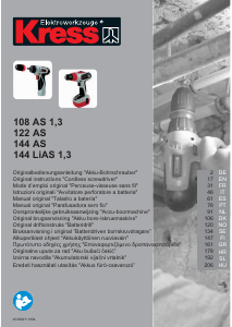 Manual Kress 108 AS 1.3 Drill-Driver
