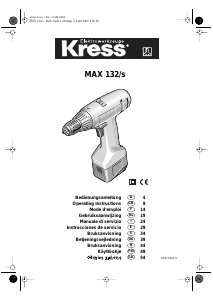 Bruksanvisning Kress MAX 132/s Borrskruvdragare