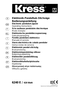 Bedienungsanleitung Kress 6240 E Stichsäge