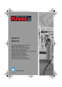 Manuale Kress 500 ST E Seghetto alternativo