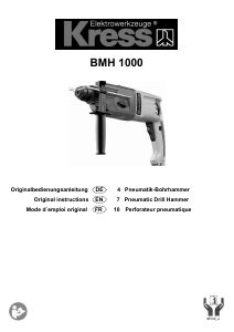 Manual Kress BMH 1000 Rotary Hammer