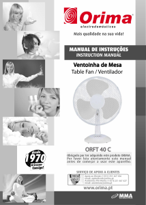 Manual Orima ORFT 40 C Ventilador