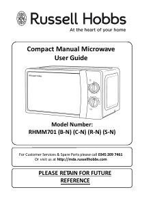 Manual Russell Hobbs RHMM701C-N Microwave