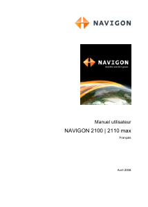 Mode d’emploi NAVIGON 2110 max Système de navigation